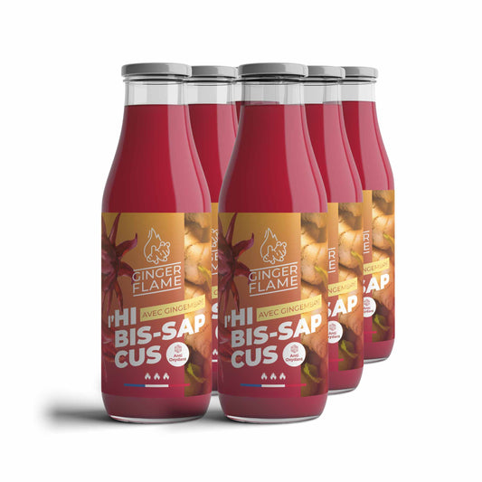 Jus Hibiscus/Gingembre - 6 Pack Bissap Fortement épicé🔥🔥🔥